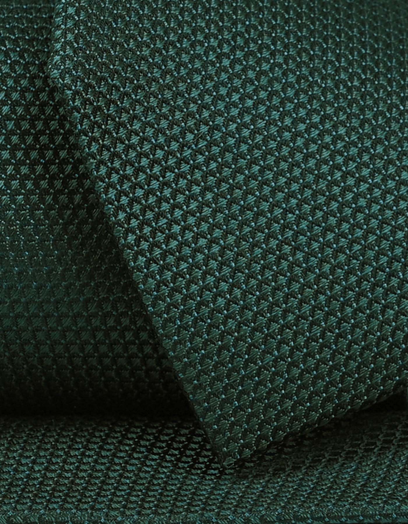 Forest Green Textured Silk Tie