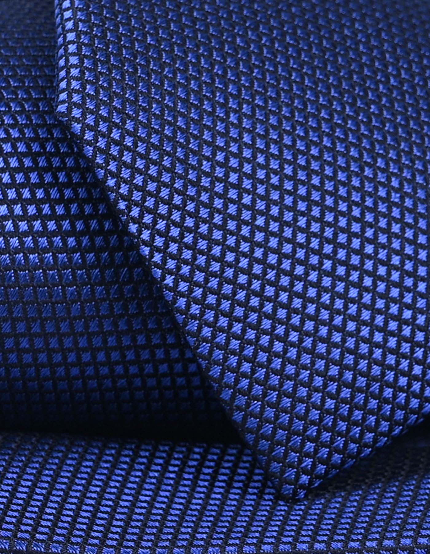 Mid Blue Textured Tie