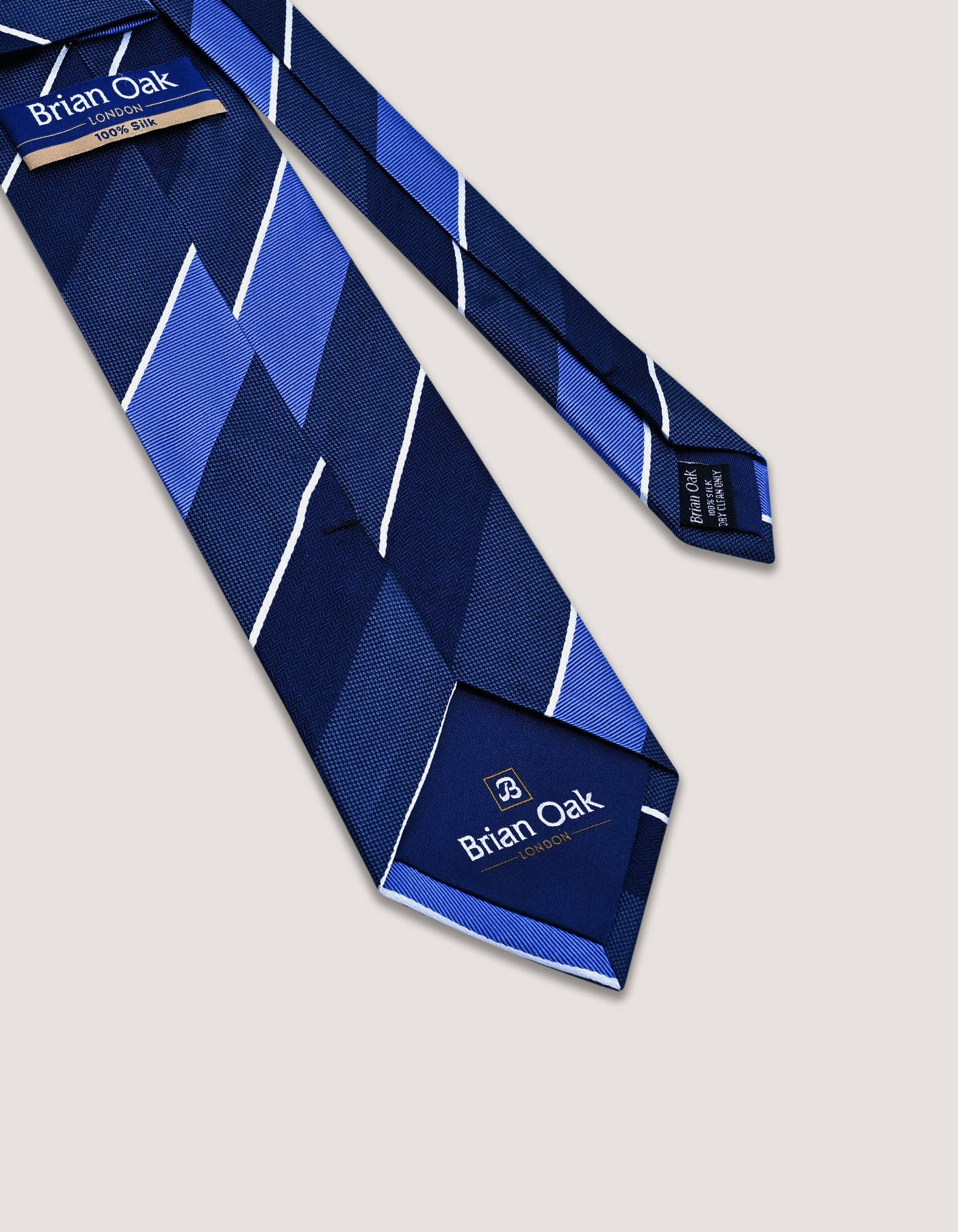 Space Blue Regimental Silk Tie