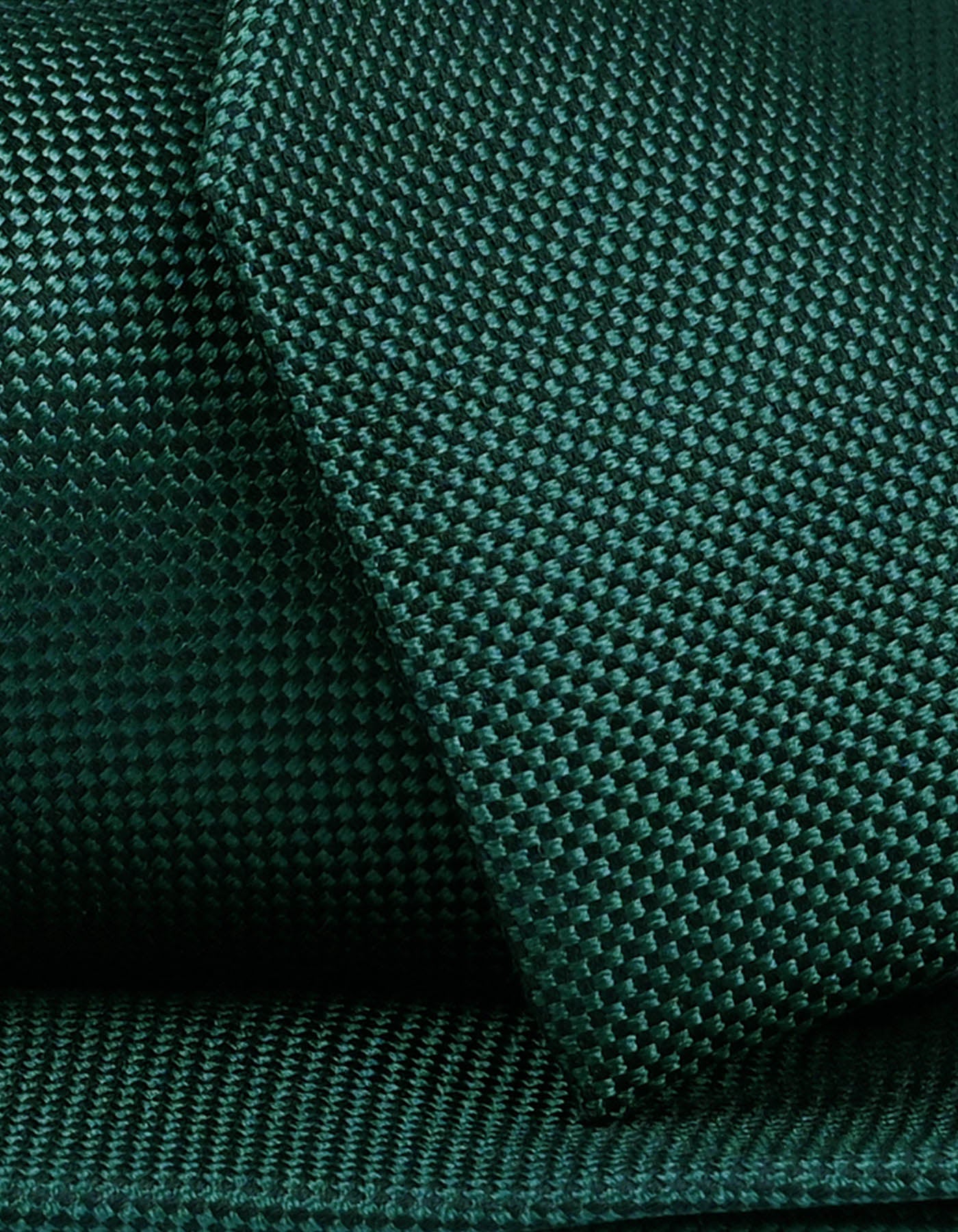 Hunter Green Self Print Silk Tie