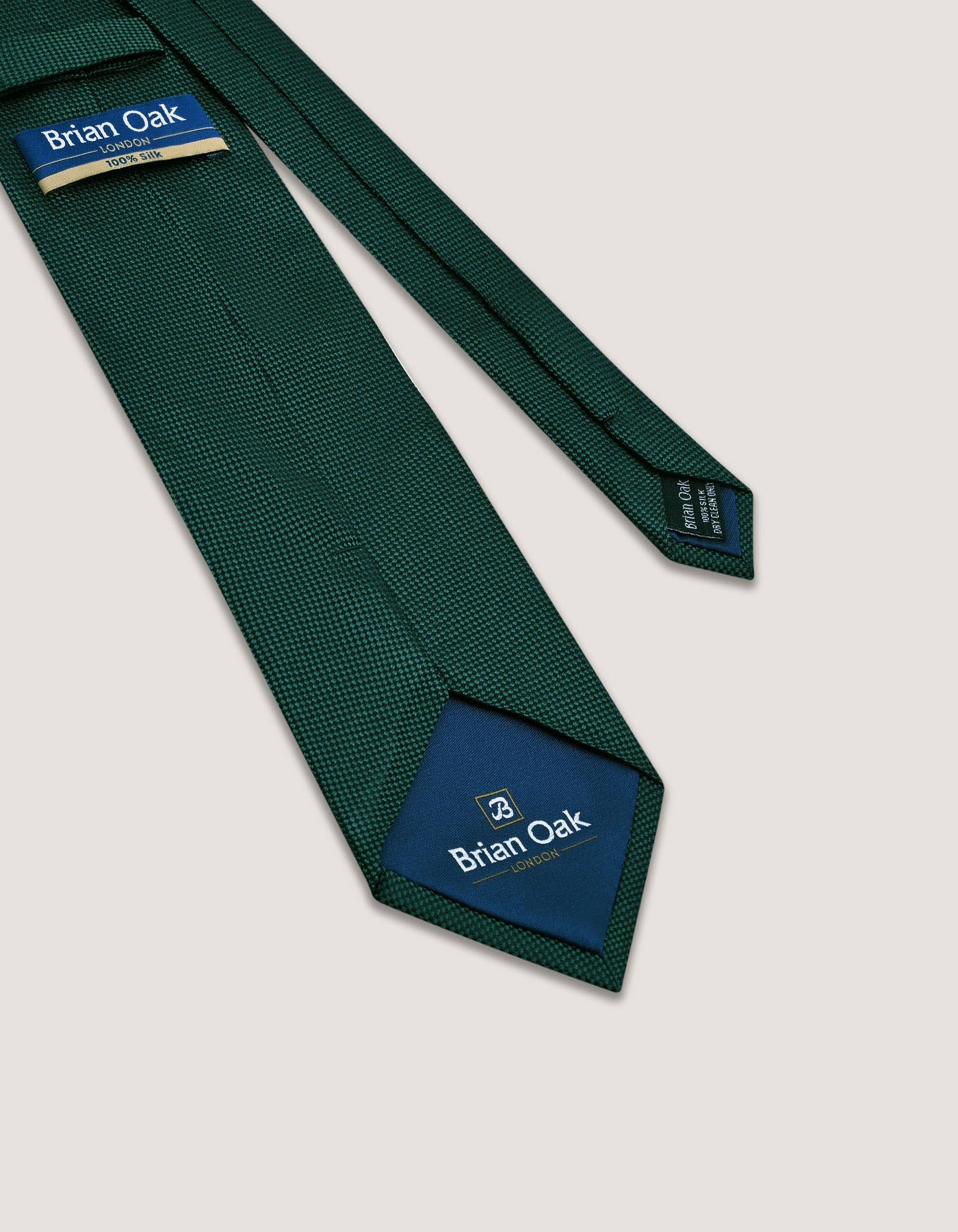 Hunter Green Self Print Silk Tie