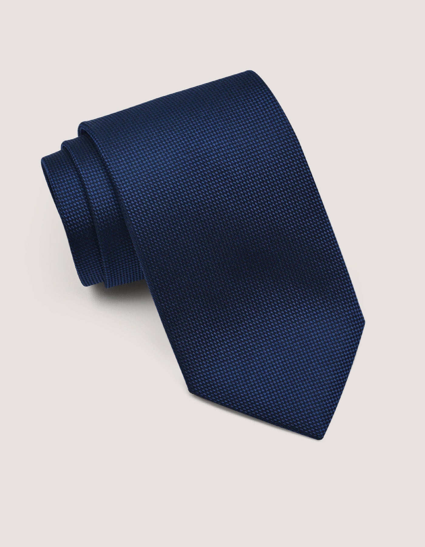 Navy Self Printed Luxury Silk Tie