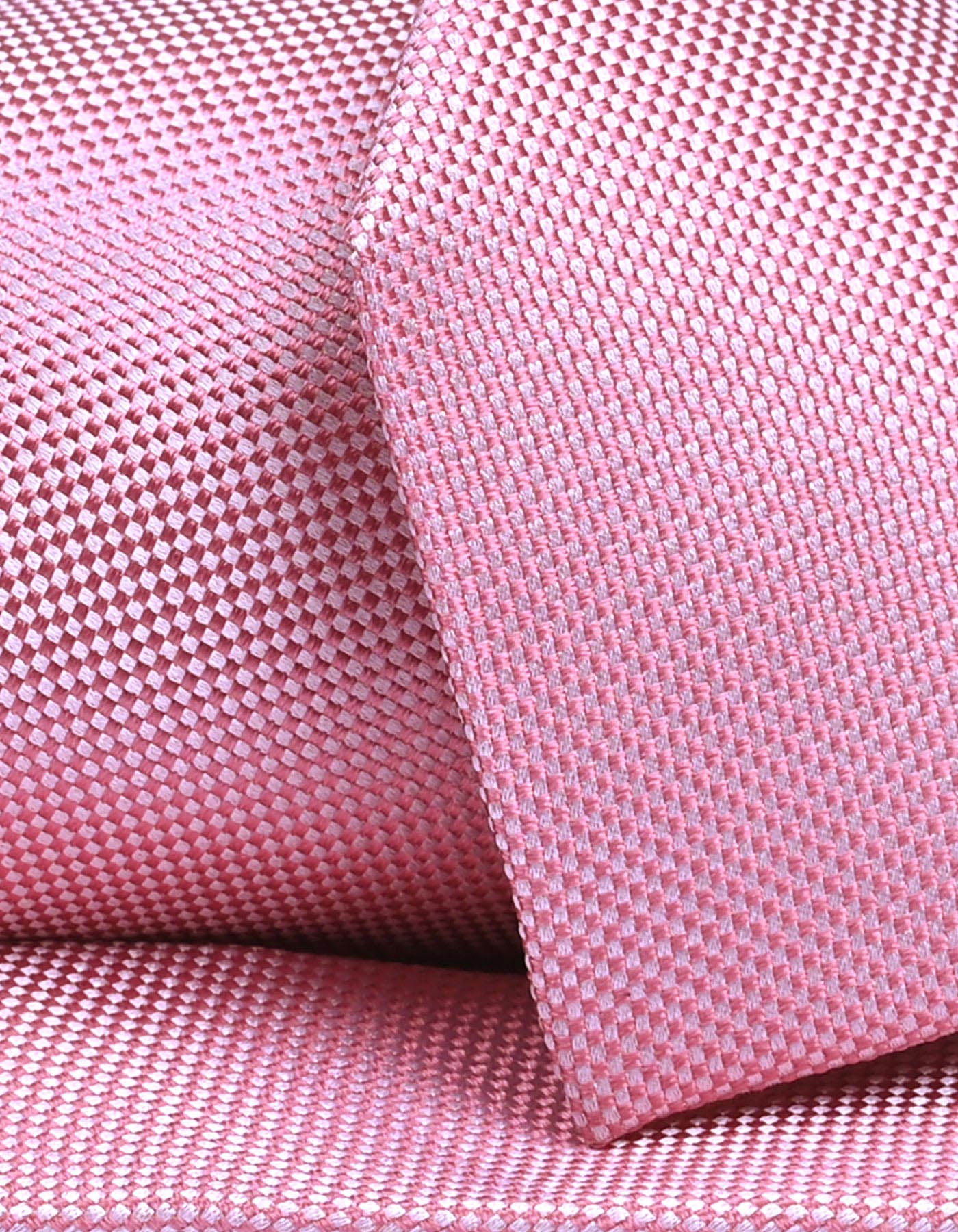 Pink Self Pattern Silk Tie