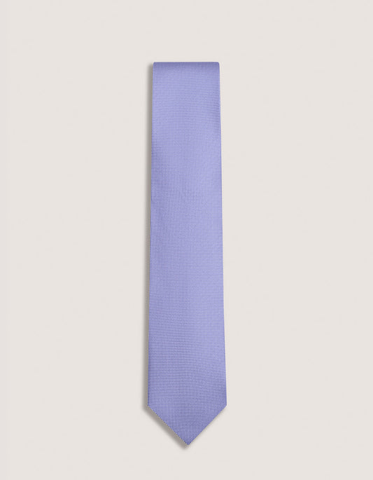 Lilac Silk Self Print Tie