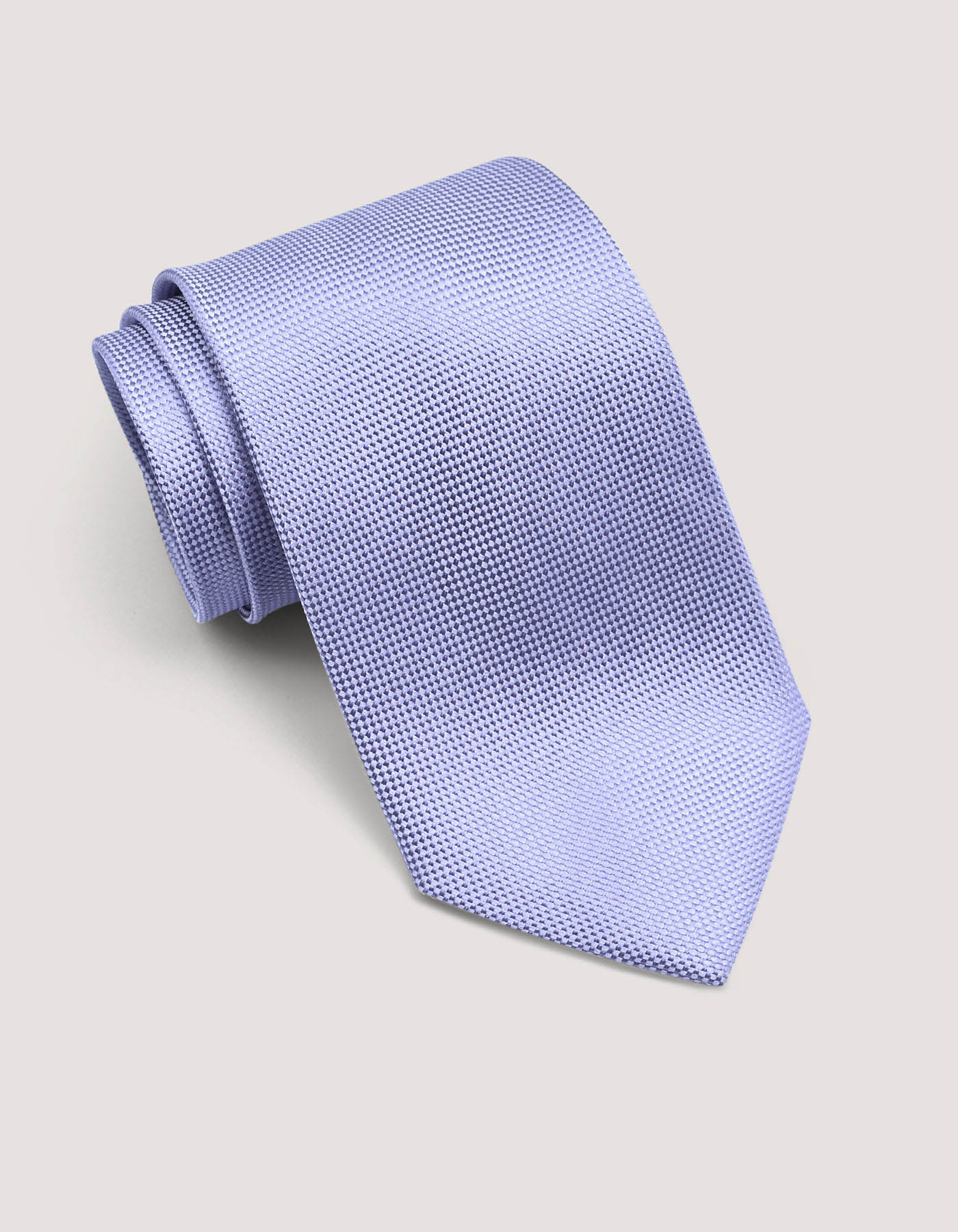 Lilac Color Self Printed Silk Tie