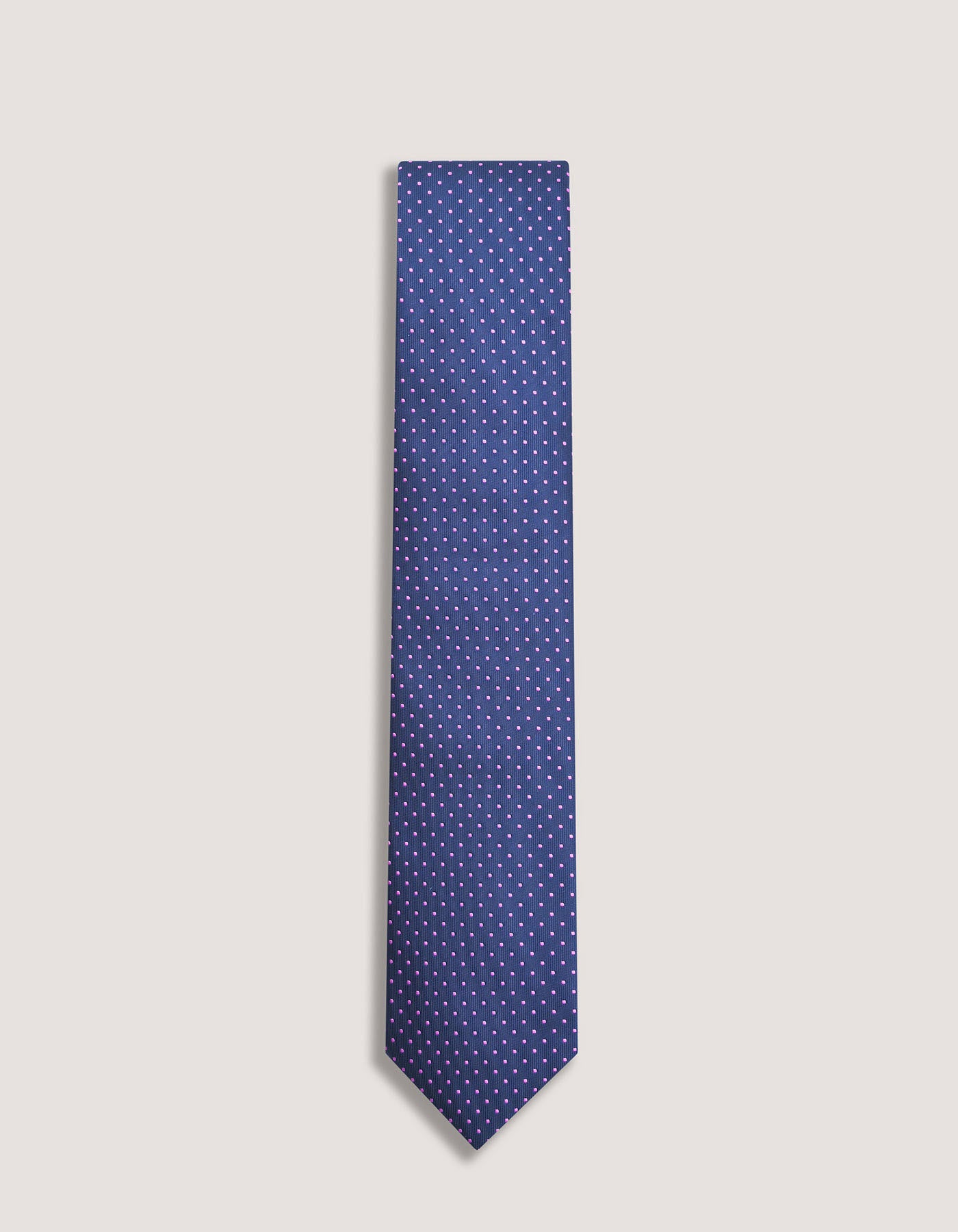 Candy Pink Polka Dot Silk Tie