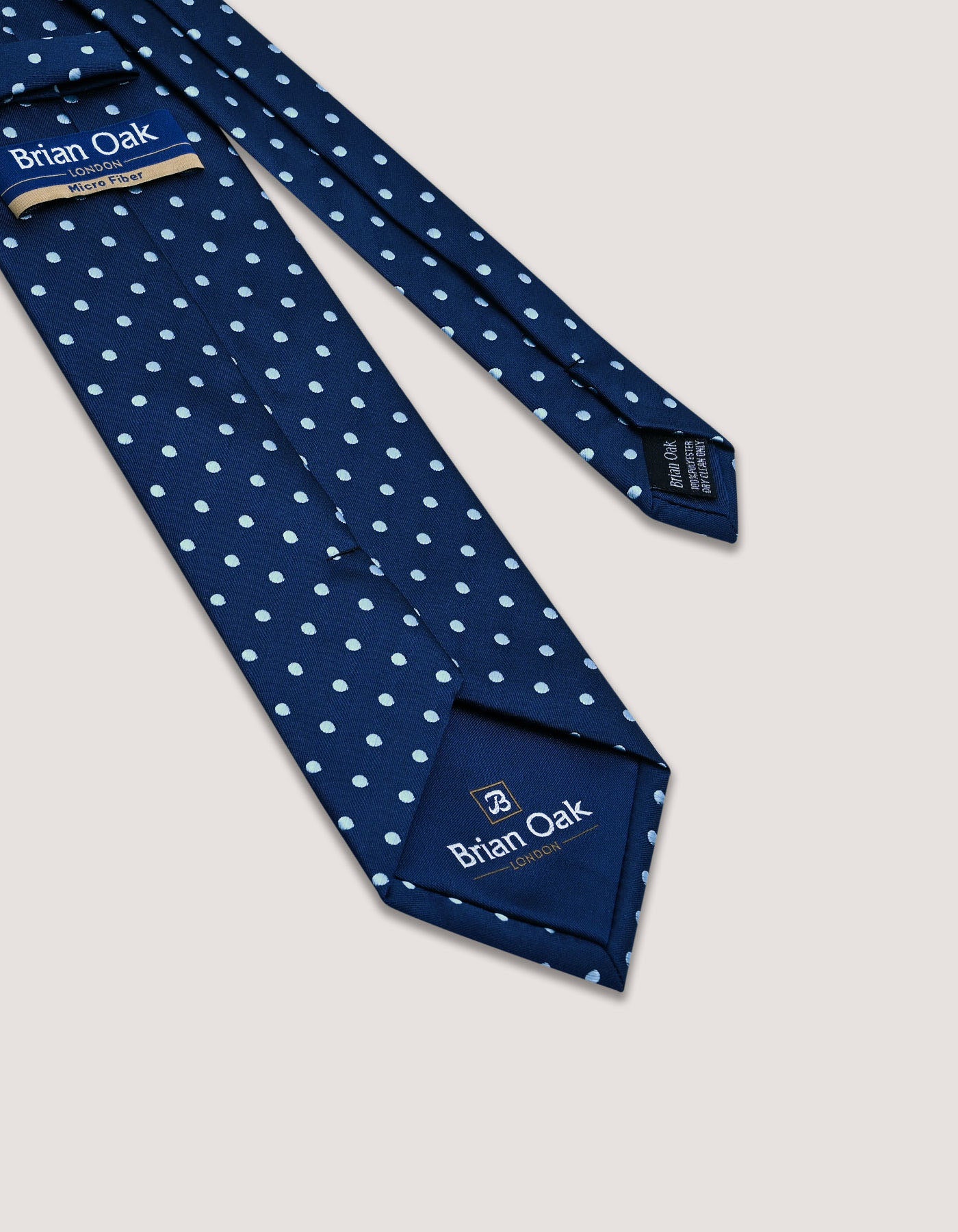 Sky Blue Dotted Silk Tie