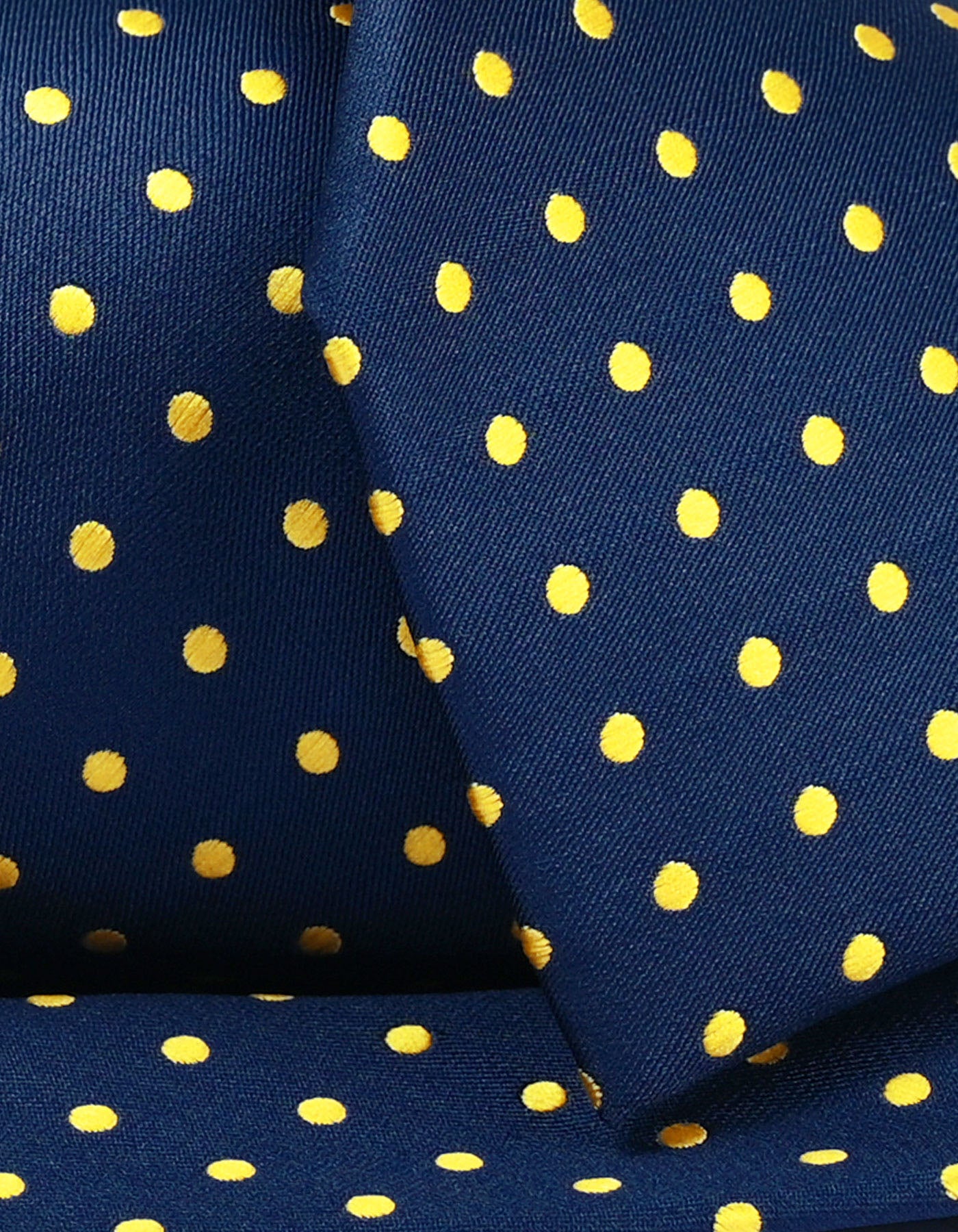 Sunflower Yellow Dotted Silk Tie