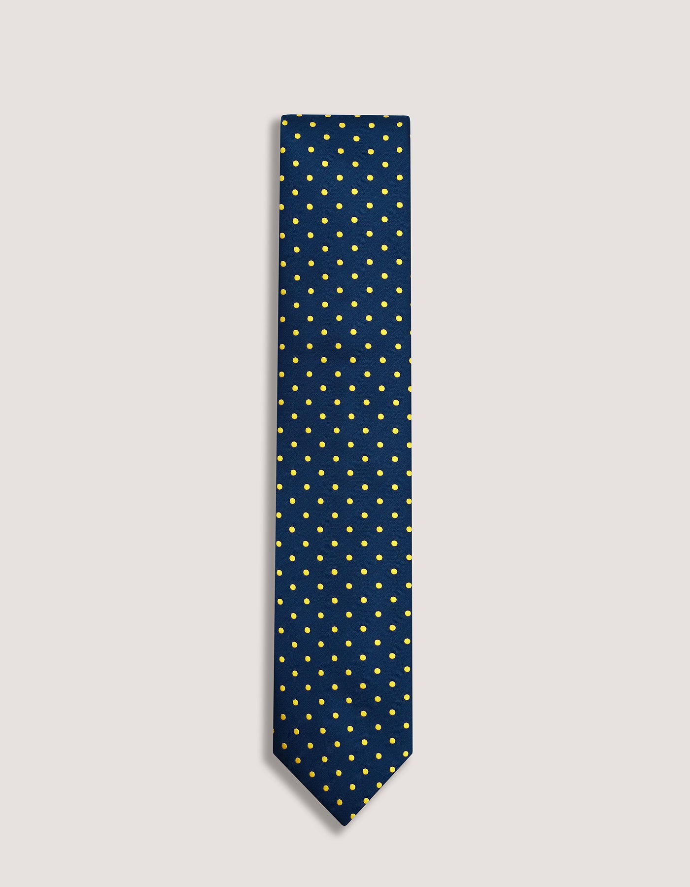 Sunflower Yellow Dotted Silk Tie