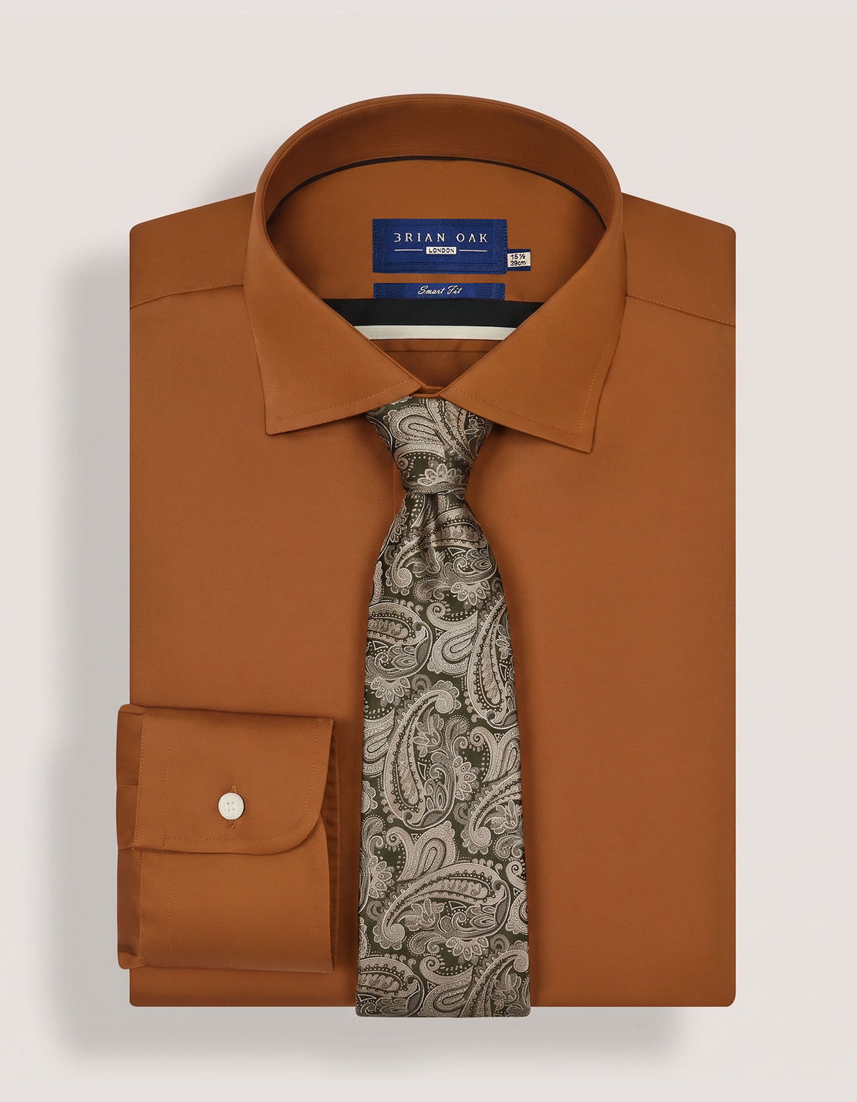 Bronze Paisley Silk Tie