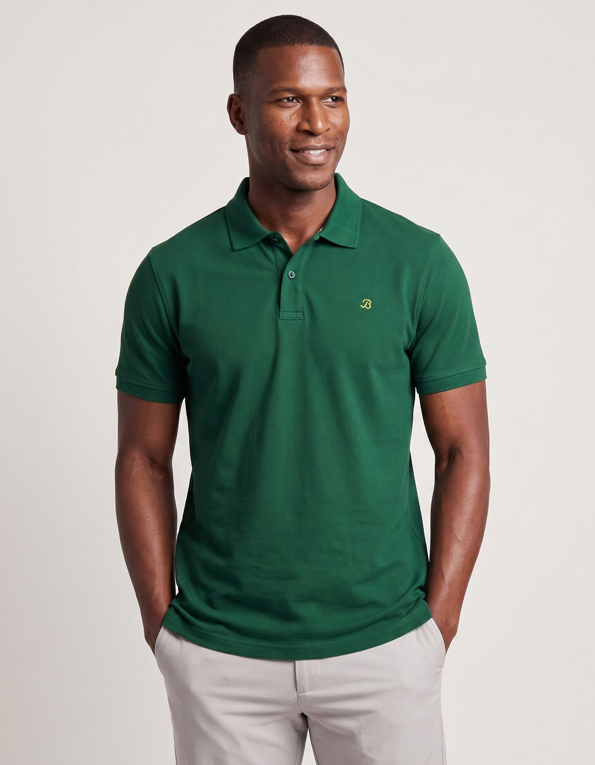 Soft Cotton Polo – British Green