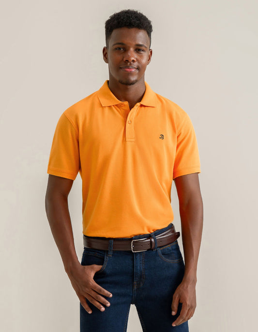 Cotton Polo Apricot Colour