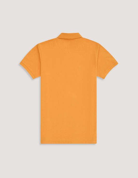 Polo en coton majoritaire - Abricot