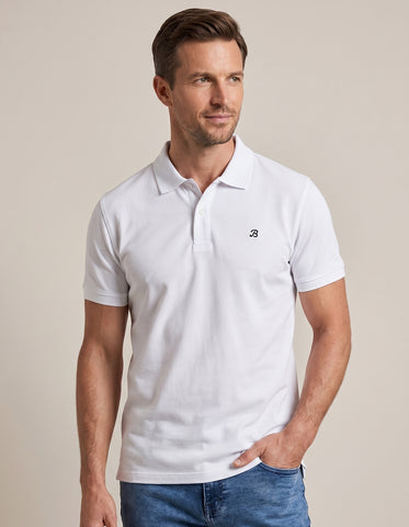 Classic Pique Polo – White