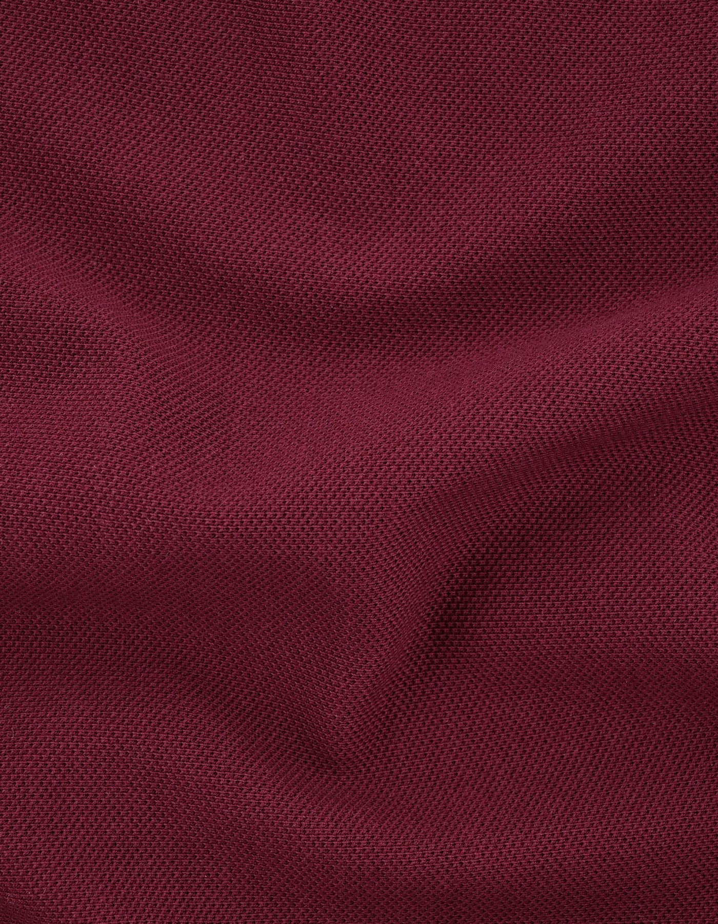 Maroon Plain Pique Polo