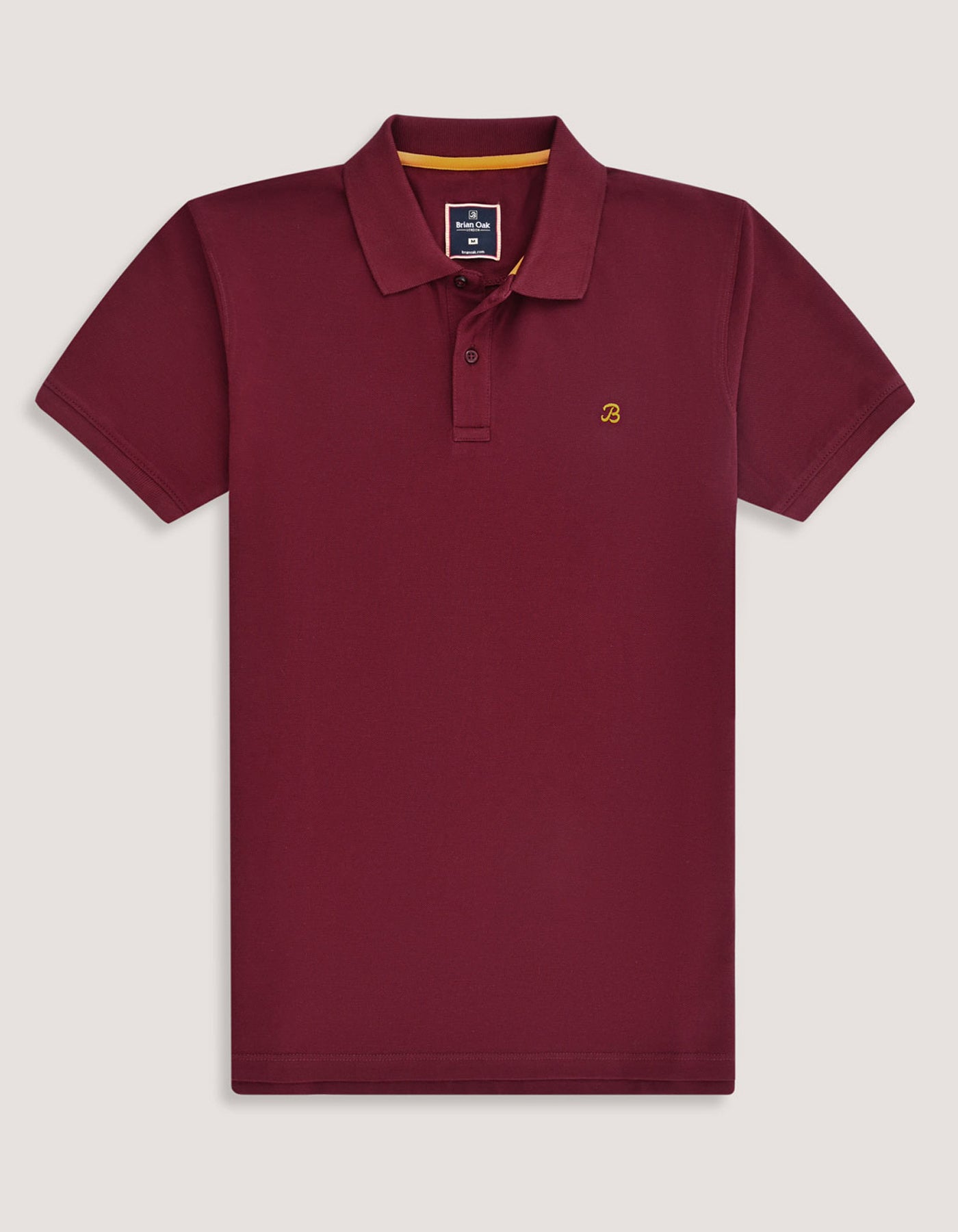 Maroon Plain Pique Polo