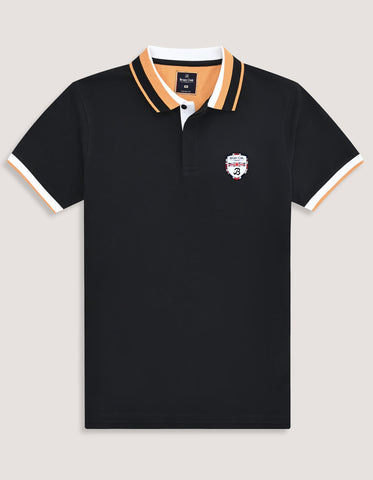 Black Designer Polo Shirt