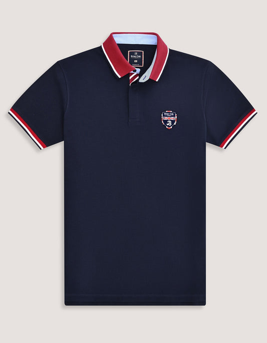 Navy Union Jack Polo Shirt