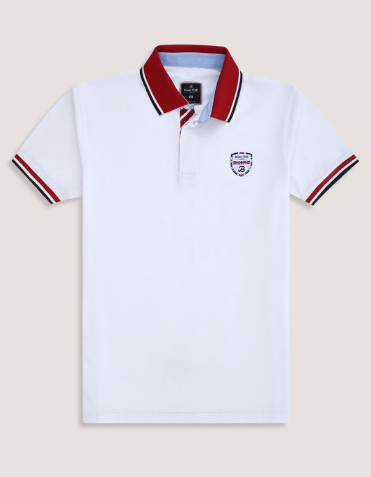 White Union Jack Polo Shirt