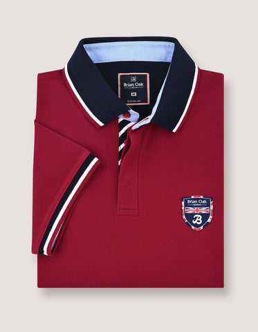 Red Designer Polo Shirt