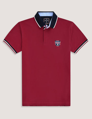 Red Designer Polo Shirt