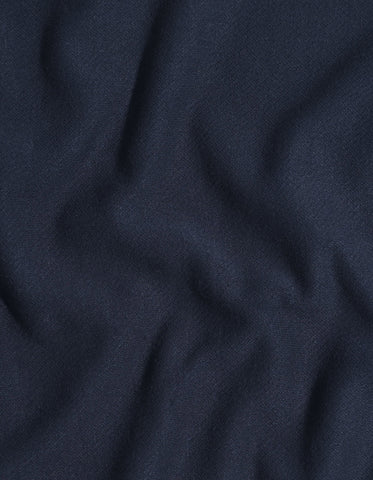 Navy Textured Crew Neck Jacquard Sweatshirt