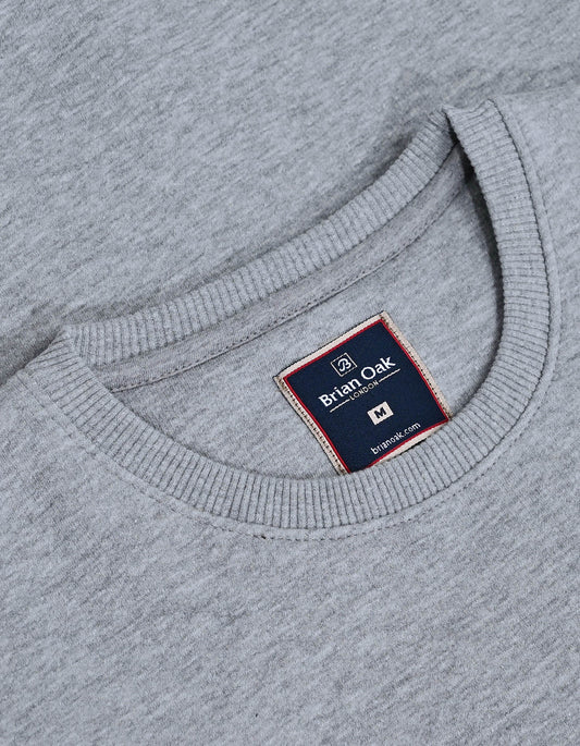 Crewneck Fleece Sweatshirt - Heather Grey