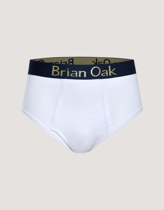 White Cotton Brief for Men