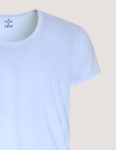 Regular Fit White 100% Cotton Half-Sleeve Cotton Vest