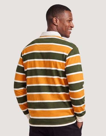 Regular Fit Striped Jersey Rugby Shirt