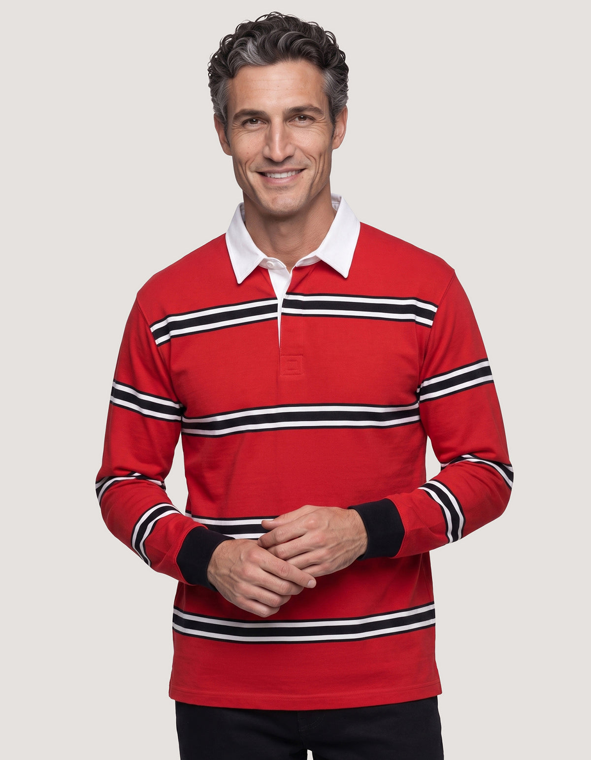 Striped Cotton Jersey Rugby Shirt