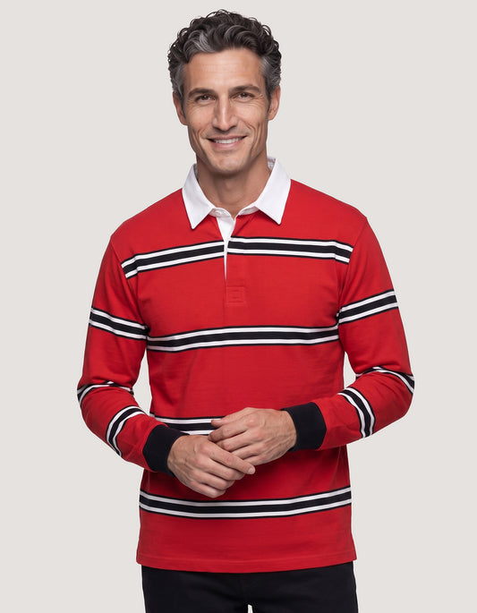 Striped Cotton Jersey Rugby Shirt