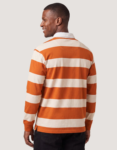 Classic Fit Striped Jersey Rugby Shirt
